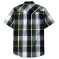 thumbnail image 2 of Dubinik® Western Shirts for Men Short Sleeve Plaid Pearl Snap Shirts for Men Button Up Shirt Cowboy Casual Work Shirt, 2 of 6
