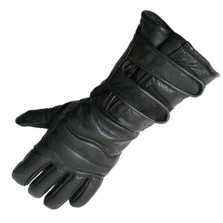 Perrini Motorcycle Gloves Winter Riding Leather Biker Leather Gloves