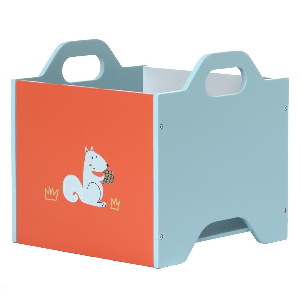 Kid Storage Bin//Kid Storage Box//Kid Storage Container//Kid Chest//Kid Trunk Labebe Wooden Toy Storage Bin 3-Color Combined Stackable Fox Toy Bin Closed Door Baby Toy Chest with 3-Layer for Baby