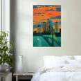 thumbnail image 2 of Tampa - Florida - Vintage Travel Poster (12x18Inches(Black-Framed)), 2 of 6