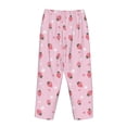 thumbnail image 5 of Naloa Floral Strawberr Print Women’s Ultra-Soft Comfy Pajama Lounge Pants with Pockets & Drawstring, 5 of 8