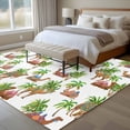 thumbnail image 4 of Large Area Rugs for Living Room Bedroom, Summer 6'x9' Rug Washable Carpet Runner Indoor Outdoor, Botanical Tropical Plants Camels Palm Tree Animals Non Slip Floor Mats Rug for Kitchen, Playroom, 4 of 8