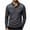 Dark Gray, variant on Men Long Sleeve Color Block Textured Yoke Shirt Lapel Collar Four Button Placket Wrinkle Resistant Lightweight Golf Outdoor Daily Pullover Gray L