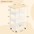thumbnail image 4 of Carro de Cocina para Microondas ThreeHio de 4 Niveles con Estantes, 4 of 7