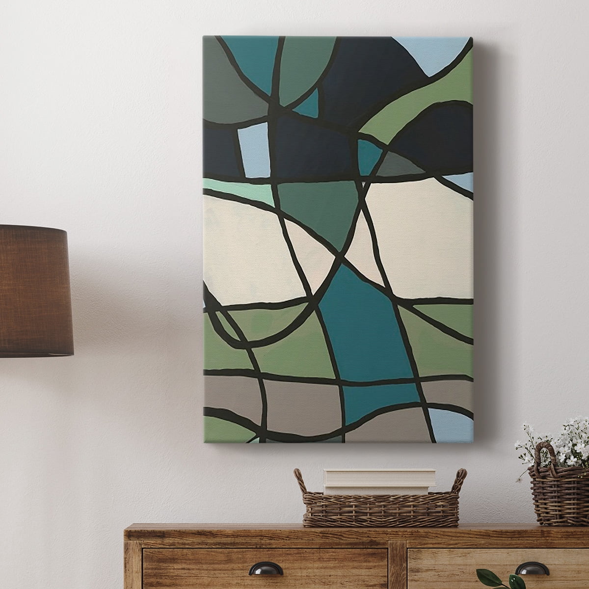 Multicolor Stained Glass I Premium Gallery Wrapped Canvas - Ready to Hang