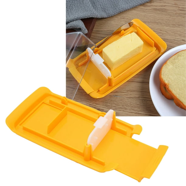 Garosa Boîte à beurre Gardien de récipient à fromage avec filet de