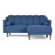 thumbnail image 2 of Sala Modular Sofá Cama Reversible De Velvet Azul Modelo Novella, 2 of 9