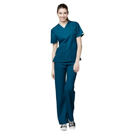 

WonderWink Origins Women s Bravo V-Nect Top & Quebec Cargo Pant Scrub Set