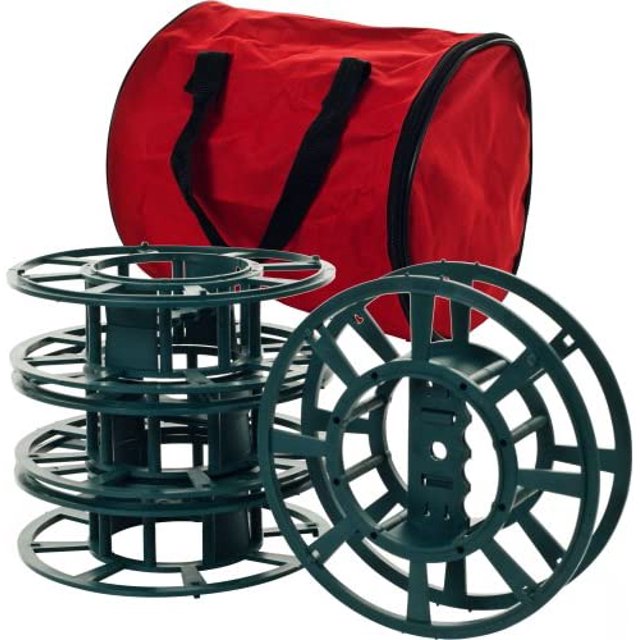 Trademark Home Rallonge Ou Enrouleurs de Lumière de Noël avec Sac, Ensemble de 4