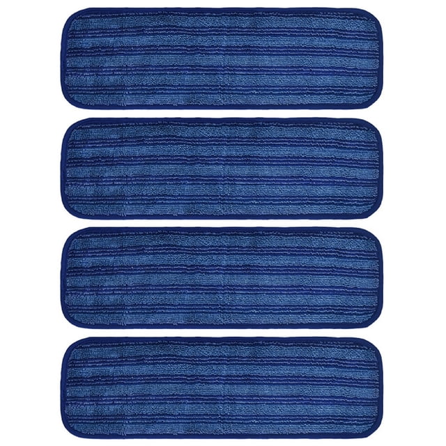 Tampons de Vadrouille Réutilisables en Tissu pour PowerMop, Tampons de Vadrouille en Microfibre Lavables 4 Pcs.