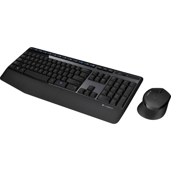 Logitech MK345 Wireless Combo with Full-Size Keyboard and Right-Handed Mouse -