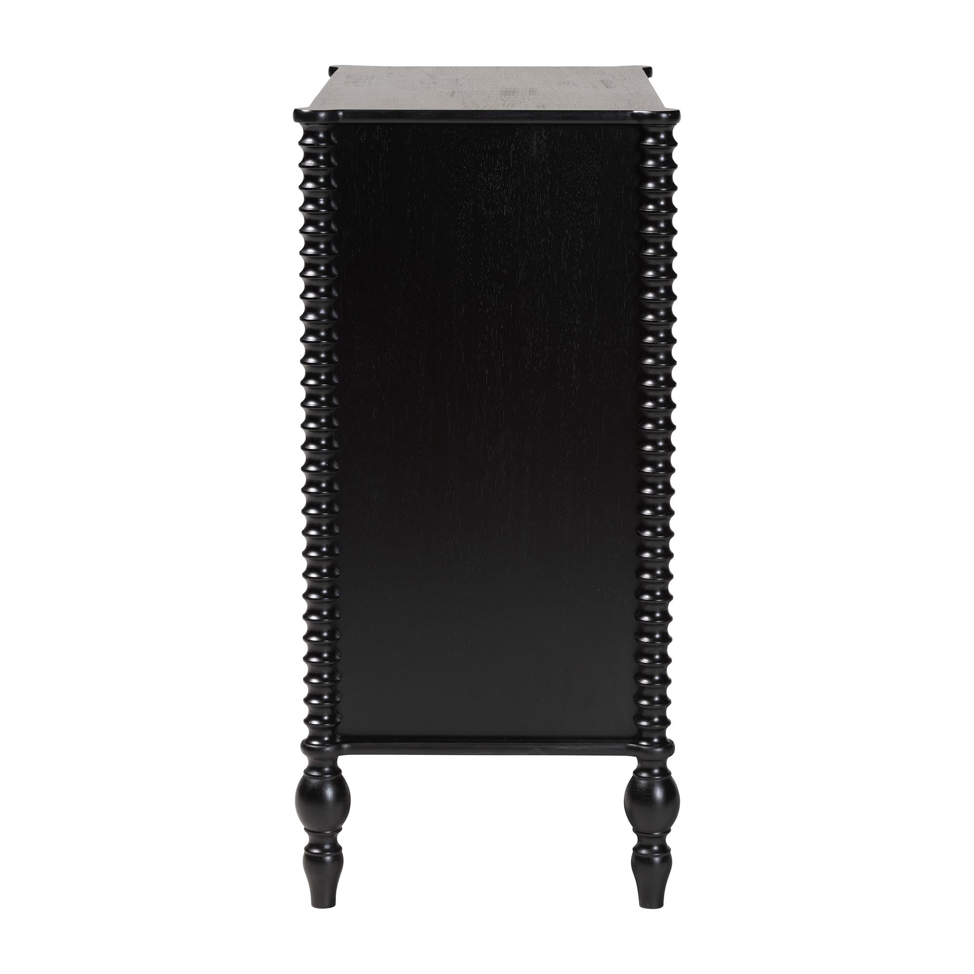 Baxton Studio Callison Farmhouse Chest, 4-Drawer, Black