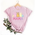 thumbnail image 2 of VBTAPA Novelty Graphic Tees for Women Happy Easter Bunny Print T-Shirt Cute Leopard Rabbit Tee Tops Lightning Sales of The Day Pink L, 2 of 6