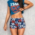 thumbnail image 3 of KLL colorful Polka dot bow Pattern Workout Shorts for Women Scrunch Short Gym Yoga Running Sport Active Exercise Fitness Shorts-X-Large, 3 of 8