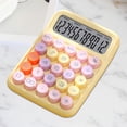 thumbnail image 6 of Handheld Mechanical Button Calculator Desk Calculator for Office Home School Yellow, 6 of 8
