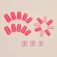 thumbnail image 6 of Fofosbeauty 24pcs Press on Nails Tips, Coffin Acrylic Nails, Aurora Rose Red, 6 of 9