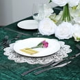 thumbnail image 2 of BalsaCircle 6 White Round 15" Romantic Floral Lace Vinyl PLacemats Doilies Wedding Party, 2 of 8