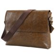 thumbnail image 1 of CUITING Men‘s Leather Bags For Men Men‘s Cross Body Handbag-Lightbrown, 1 of 11