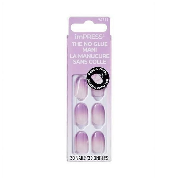 KISS imPRESS Color - Press-On - Fake Nails - Take A Chance - Oval - Short