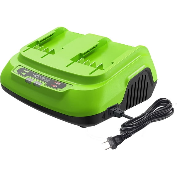 Greenworks 40V 8A Dual Port Rapid Charger(Genuine Greenworks Charger)
