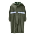thumbnail image 1 of Imperméables pour Hommes avec Capuche, Résistants aux Orages, Longs, en Pvc, à Bandes Réfléchissantes, Manteau de Pluie à Capuche, 1 of 8