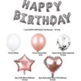 thumbnail image 2 of Fiesta, boda, cumpleaños, celebración, globos, decoraciones, 35 piezas, globos de oro rosa, 2 of 4