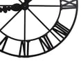 thumbnail image 4 of Benjara 46" Faux Clock Wall Decor- Round- Vintage Style- Matte Black Finish, 4 of 6