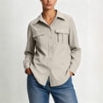 thumbnail image 2 of HBGVBA Womens Button Down Shirts,Long Sleeve UPF 50 Sun Protection Tops Collared Button Quickly Dry Sunshirt with Pocket, 2 of 6