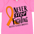 thumbnail image 4 of Inktastic Never Stop Fighting Multiple Sclerosis Awareness Boys or Girls Baby Bodysuit, 4 of 5