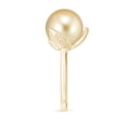 thumbnail image 3 of ANGARA Trillium Golden South Sea Cultured Pearl Solitaire Ring in 14K Yellow Gold for Women | June Birthstone, Birthday, Anniversary, Jewelry Gift for Women | Pearl Ring, 3 of 9