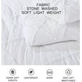 thumbnail image 2 of Chezmoi Collection Vivian 3-Piece Diamond Ruffle Trim Washed Microfiber Comforter Set, 2 of 8