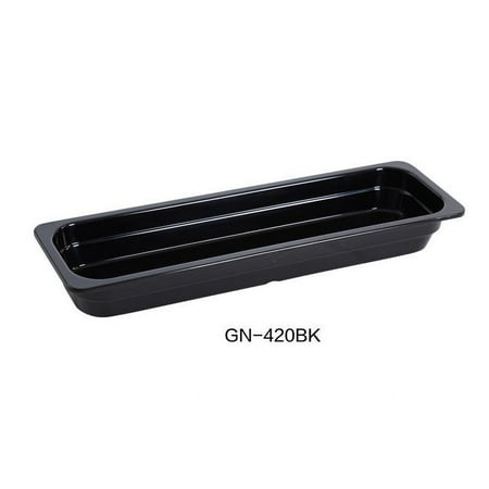 

Yanco GN-420BK 20.75 x 6.375 x 2.5 in. Melamine Gastronorm Pan Black - 3 ltr - Pack of 3