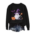 thumbnail image 4 of TaTaai Halloween Tops for Women Long Sleeve Round Neck St Patrick Print Loose Hoodless Sweatshirt Soft for Home, 4 of 4