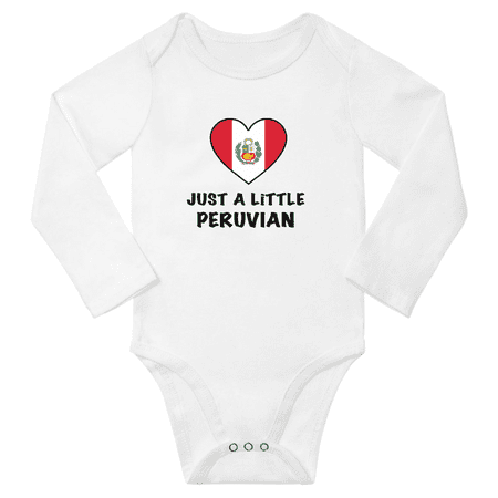 

Just a Little Peruvian Baby Long Sleeve Romper (White 24 Months)