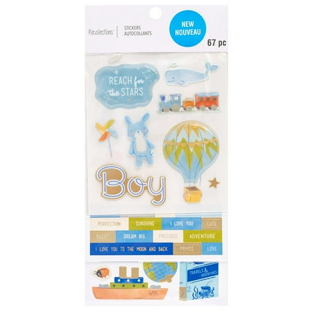 UPC: 0195158504057 | Boy Adventure Baby Stickers by Recollections™