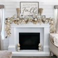 thumbnail image 2 of Fall Decor Fall Garland 6ft Autumn Maples Leaf Pumpkin Berry Garland Thanksgiving Halloween Mantle Fireplace Farmhouse, 2 of 5