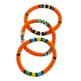 thumbnail image 5 of Set of 3 Handmade Boho Crochet Glass Beaded Roll-On Bracelets from Nepal | Women’s Fashion Jewelry Accessories for Daily Wear, 5 of 6