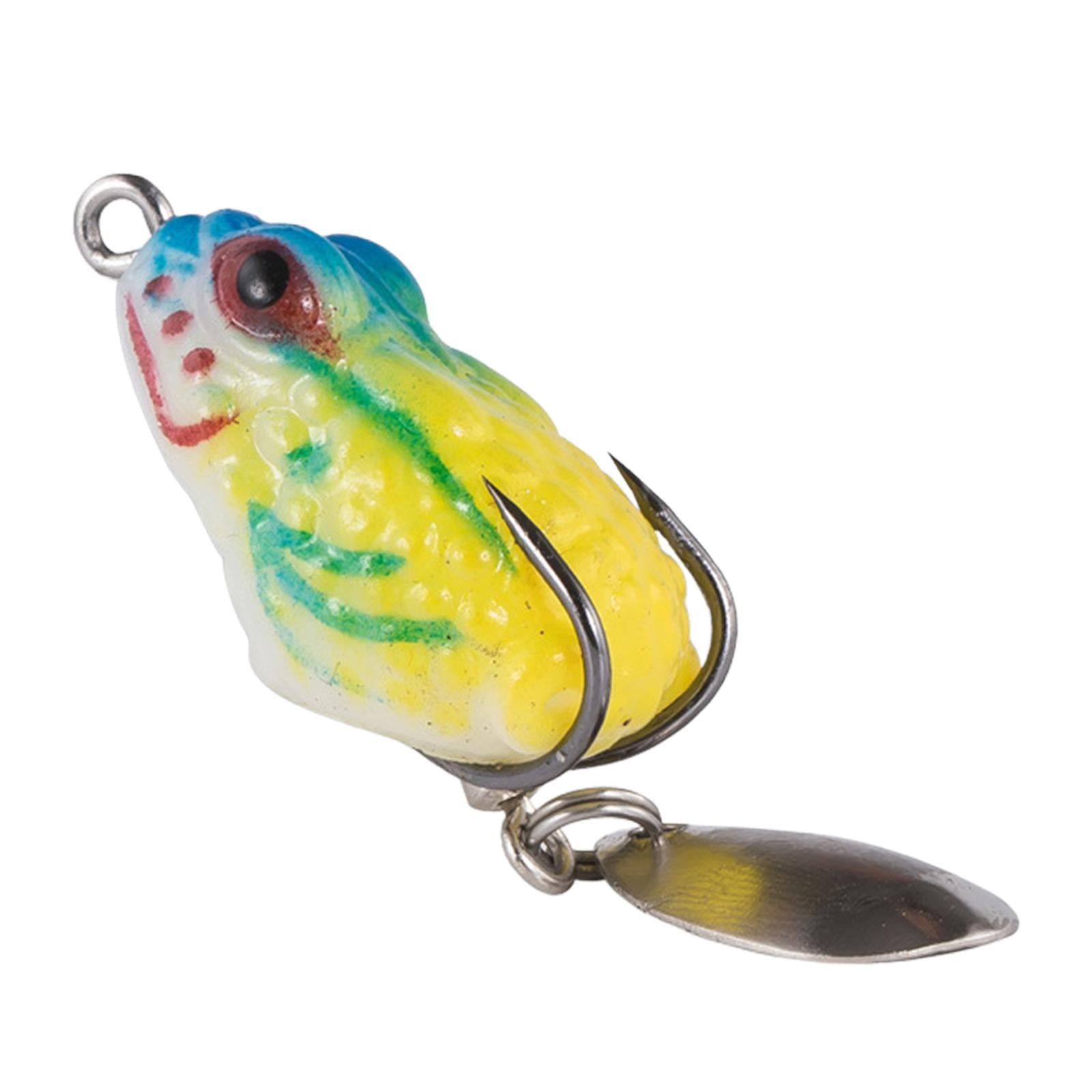 Topwater Lure, Frog Lure, Metal Sequin, Silicone Bass Fishing Bait