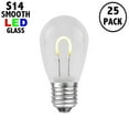 thumbnail image 3 of Novelty Lights Warm White S14 Hanging LED String Light Flex Filament Glass Replacement Bulbs E26 Medium Base 1 Watt, 3 of 7