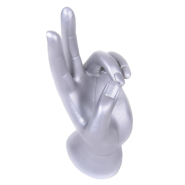 Maniquí - Modelo de Resina Guante Brazalete Soporte de Exhibición de Joyería, Haga Que Tenga Un Plata