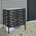 thumbnail image 4 of TFCFL 56*122*122cm Black Air Conditioner Fence Modern Iron Outdoor Enclosure Privacy Fence, 4 of 16