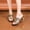 Black, variant on Women's Crystal Cutout Block Heel Slides, Sparkly Rhinestone Mules with Colorful Gem Accents, Retro-Inspired Heeled Sandals for Special Occasions, Prom Blue 5.5(36)