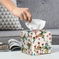 thumbnail image 6 of Kdxio Floral With Butterflies Print Tissue Box Cover,Square Decorative PU Leather Facial Paper Case Organizer Holder Dispenser for Bathroom,Night Stands,Desk,Car 5.2''X5.2''X5.2'', 6 of 8