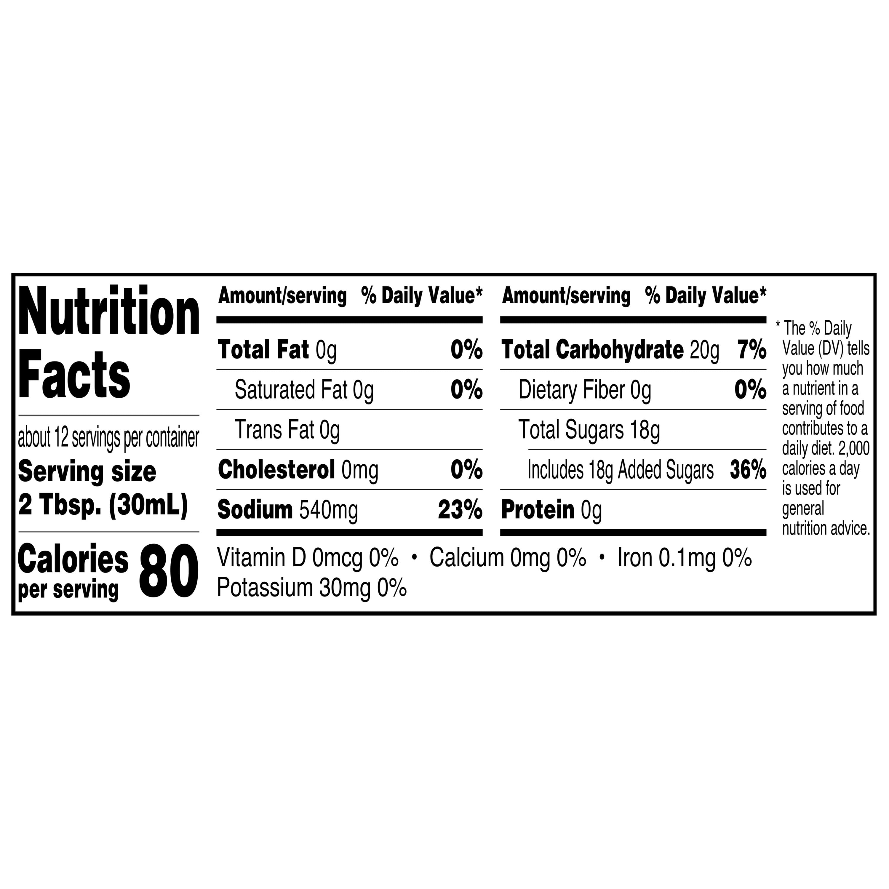(6 pack) Great Value Asian Sweet Chili Wing Sauce, 12 Fl Oz