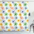 thumbnail image 1 of Ambesonne Floral Shower Curtain, Watercolor Flowers Art, 69"Wx84"L, Multicolor, 1 of 3