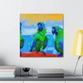 thumbnail image 4 of Parrots Tinged with Passion - Canvas, 4 of 10