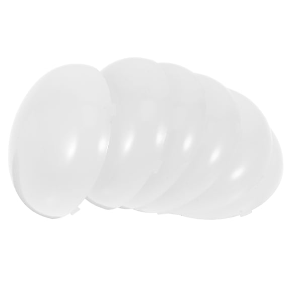LOLIPPYY 6Pcs Round Plastic Lampshades Replacement Parts for Ceiling Light Fixtures in White