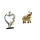 thumbnail image 1 of Estatua de besándose, adorno de escritorio, artesanía de resina, escultura de animal, figura decorativa para dormitorio, boda, estantería, ar, 1 of 8