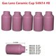 thumbnail image 1 of 5 uds lente de Gas taza de cerámica 54n14 #8 para soplete de soldadura Tig 17/18/26 boquillas de alúmina funcionan con cuerpo de pinza de lente de Gas 45v24-45v29 ShuxiuWang 8390613419491, 1 of 1