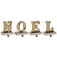 thumbnail image 6 of Northlight LED Lighted "NOEL" Christmas Stocking Holder - 6.5" - Gold and Silver - Set of 4, 6 of 9